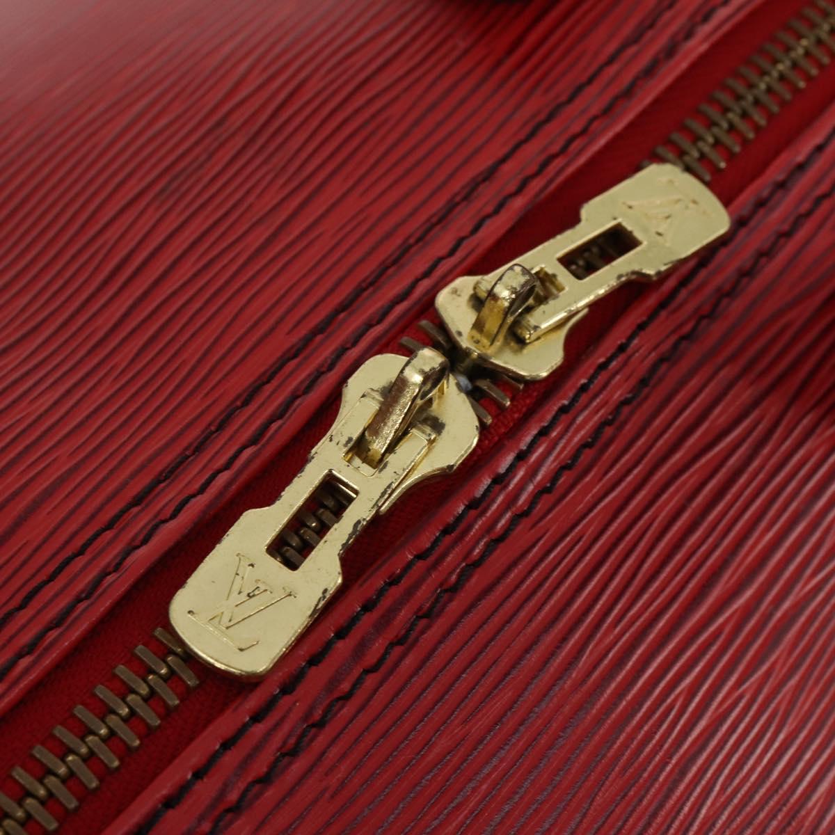 LOUIS VUITTON Epi Keepall 55 Boston Bag Red M42957 LV Auth 186468A