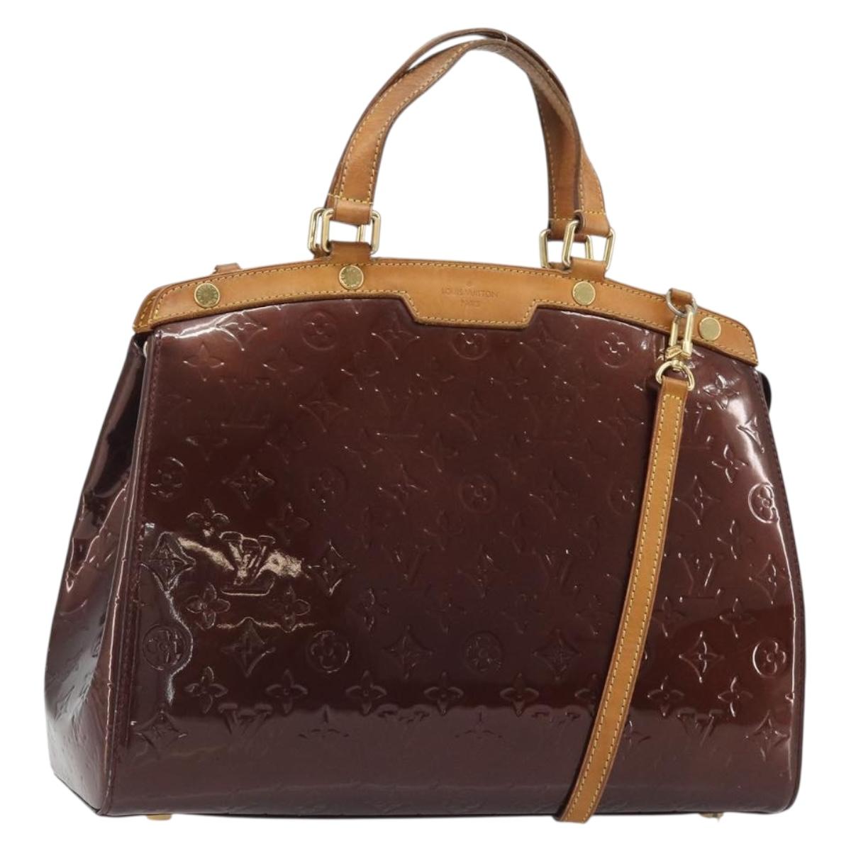 LOUIS VUITTON Monogram Vernis Blair MM Bag 2way Amarante M91619 LV Auth 186469