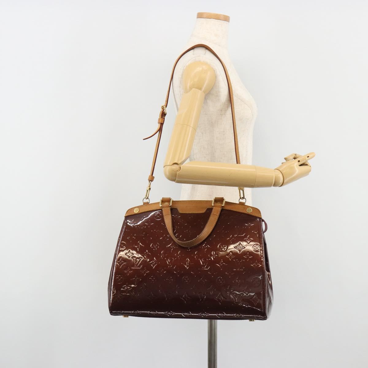 LOUIS VUITTON Monogram Vernis Blair MM Bag 2way Amarante M91619 LV Auth 186469