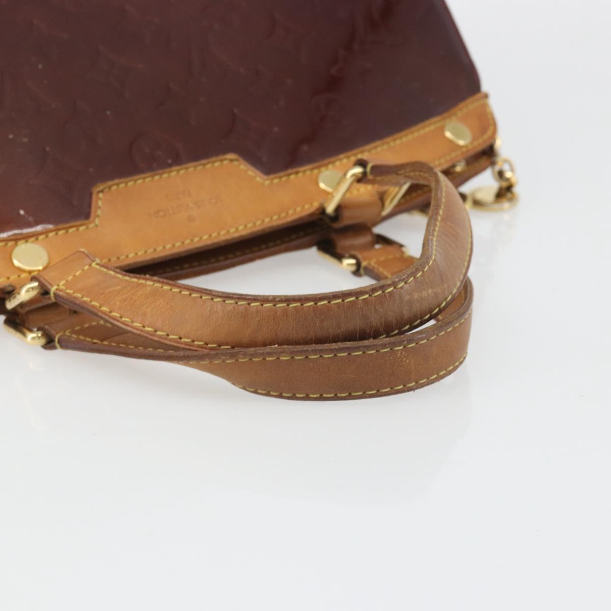 LOUIS VUITTON Monogram Vernis Blair MM Bag 2way Amarante M91619 LV Auth 186469