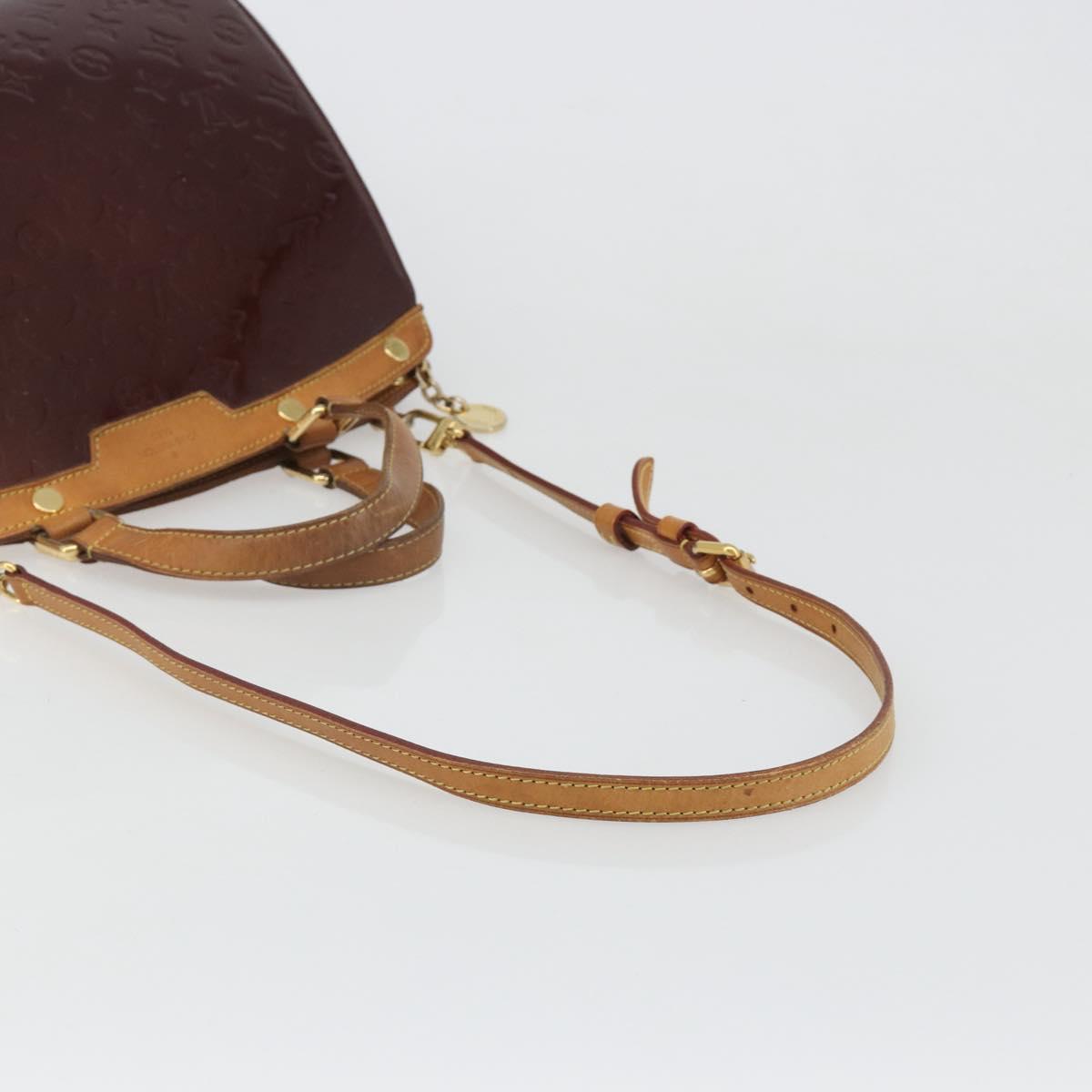 LOUIS VUITTON Monogram Vernis Blair MM Bag 2way Amarante M91619 LV Auth 186469