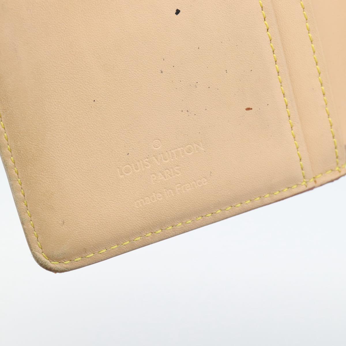 LOUIS VUITTON Multicolor Porte MonnaieViennois Wallet White M92987 Auth 186548