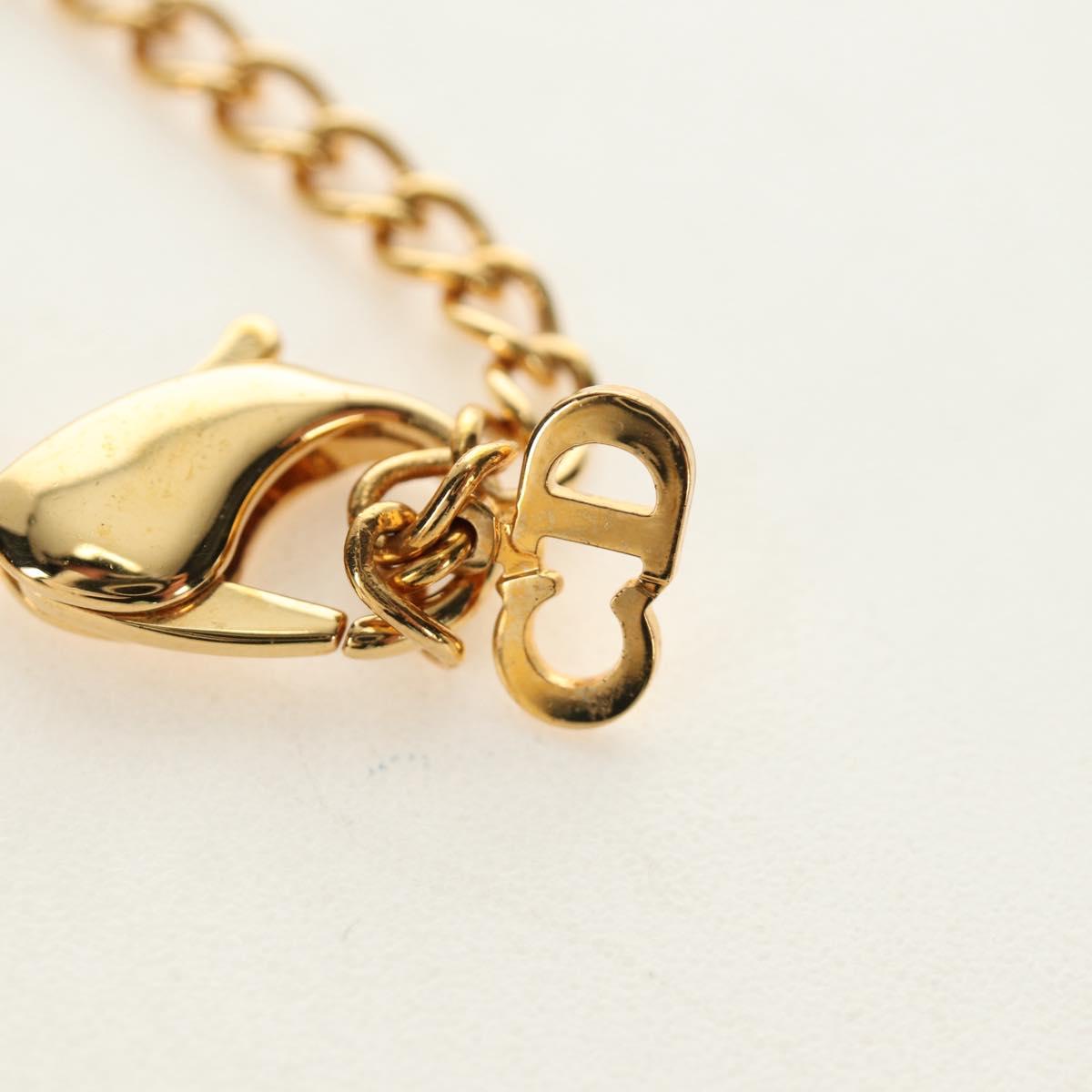 Christian Dior Necklace metal Gold Auth 186549M