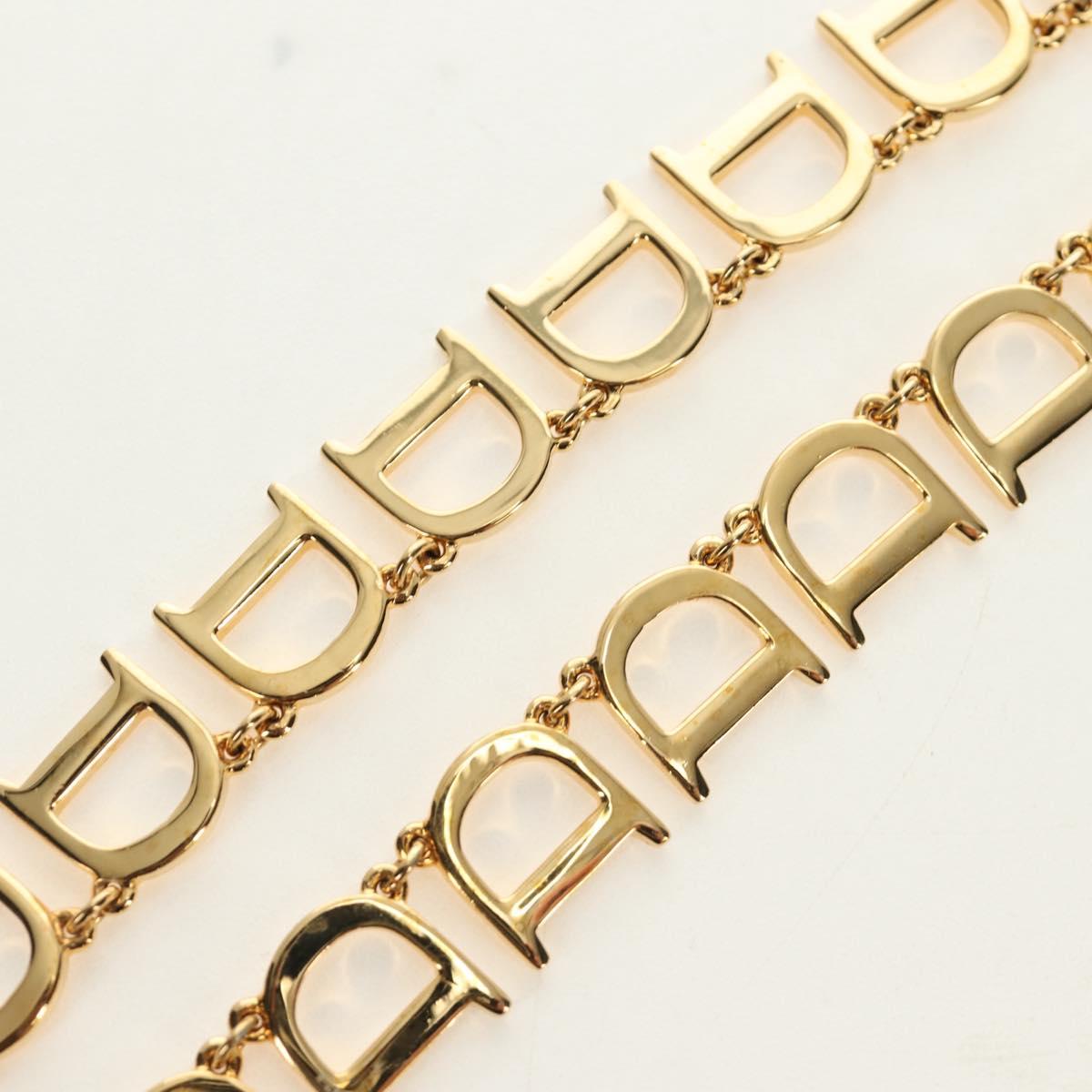 Christian Dior Necklace metal Gold Auth 186549M