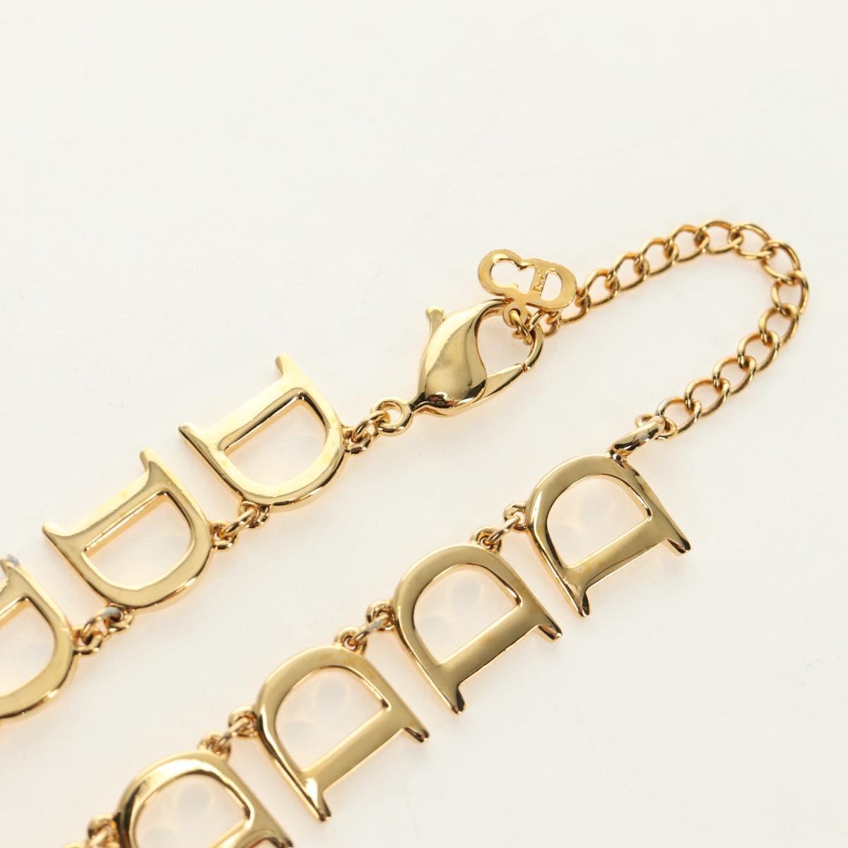 Christian Dior Necklace metal Gold Auth 186549M