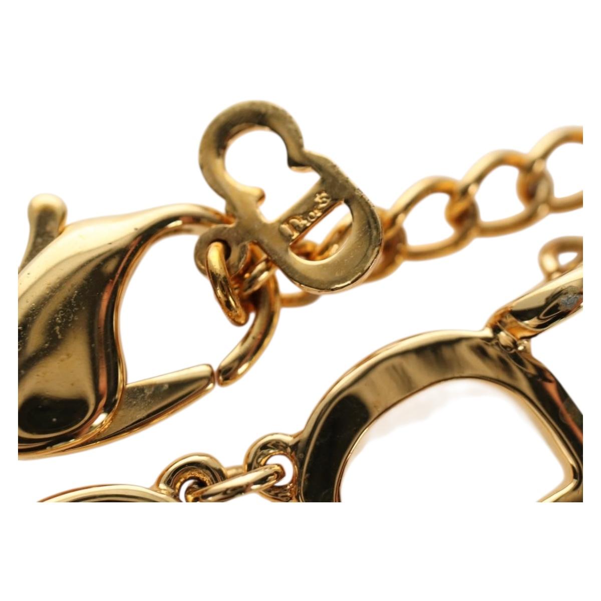Christian Dior Necklace metal Gold Auth 186549M