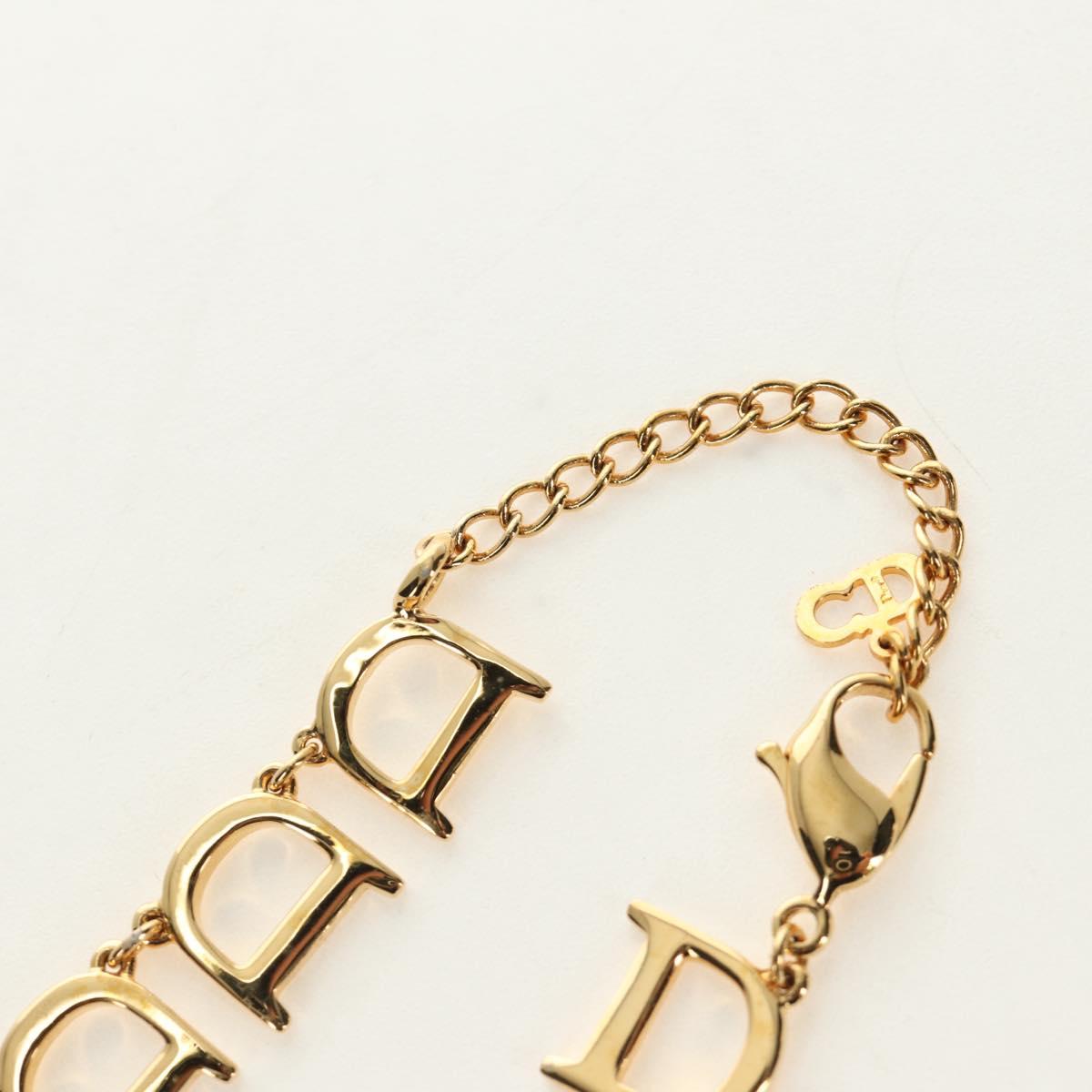 Christian Dior Necklace metal Gold Auth 186549M