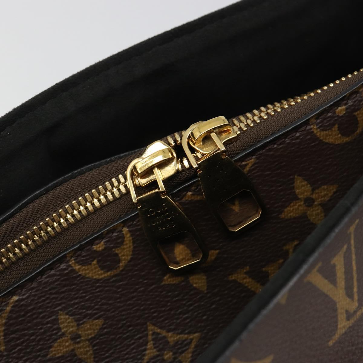 LOUIS VUITTON Monogram Flower Zipped Tote MM Tote Bag 2way M44360 Auth 186554A