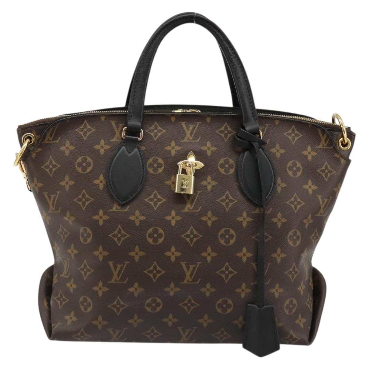 LOUIS VUITTON Monogram Flower Zipped Tote MM Tote Bag 2way M44360 Auth 186554A
