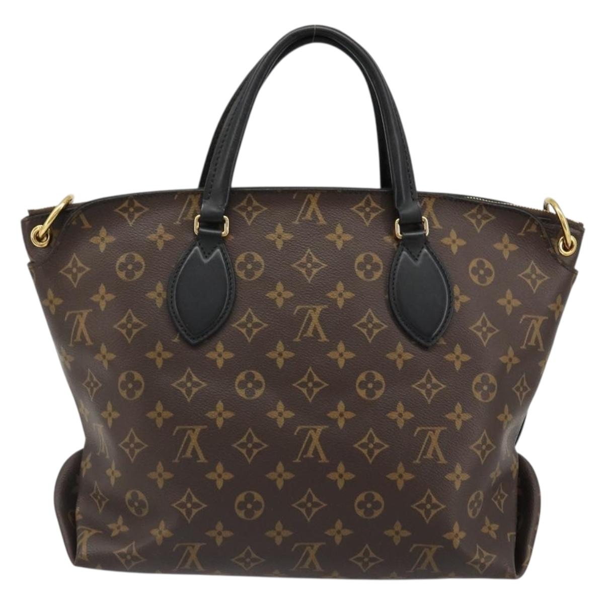 LOUIS VUITTON Monogram Flower Zipped Tote MM Tote Bag 2way M44360 Auth 186554A