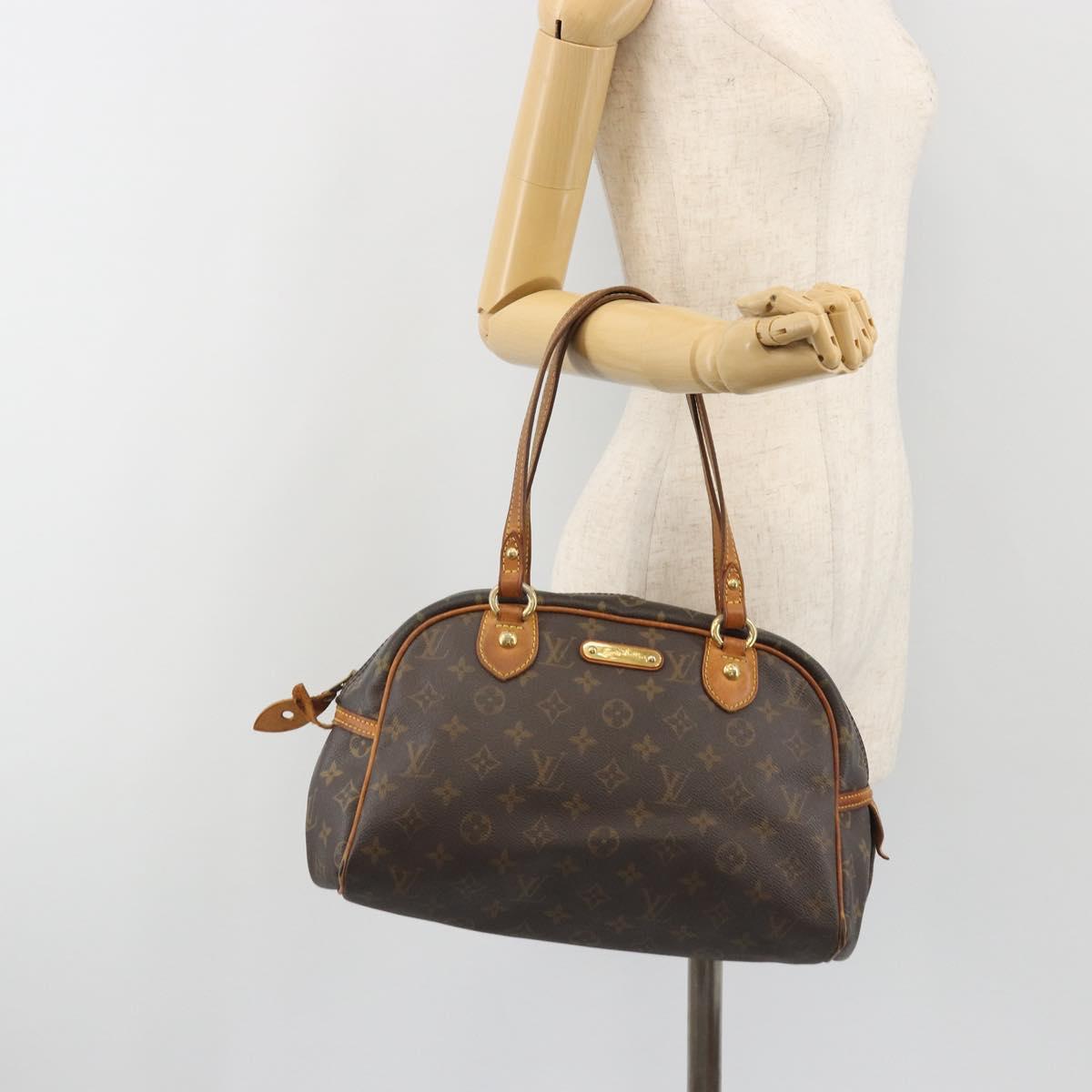 LOUIS VUITTON Monogram Montorgueil PM Hand Bag M95565 LV Auth 186555