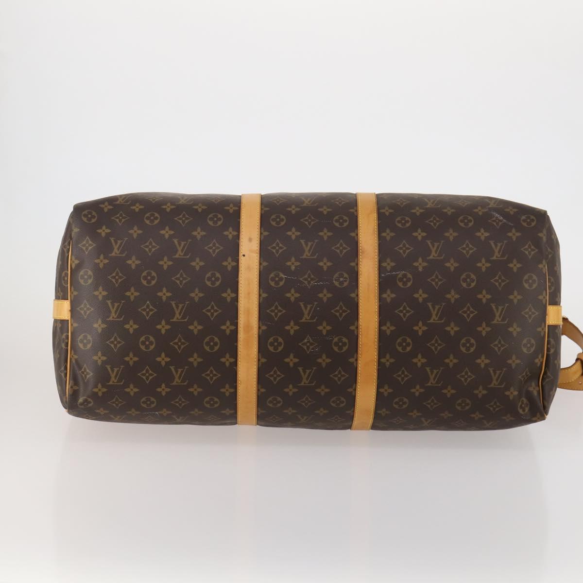LOUIS VUITTON Monogram Keepall Bandouliere 60 Boston Bag M41412 LV Auth 186556A