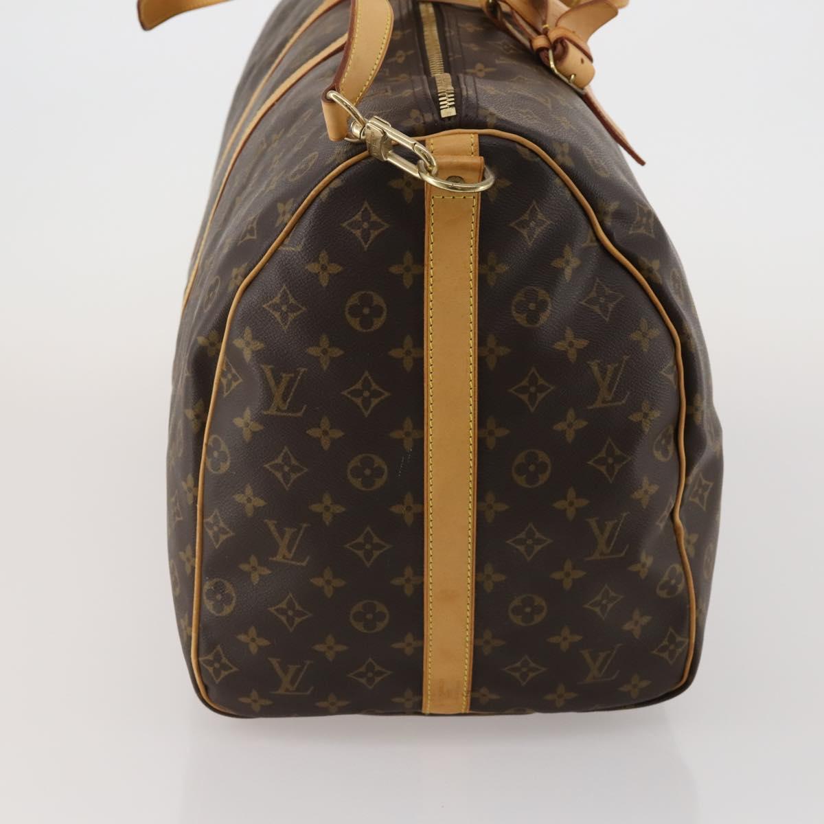 LOUIS VUITTON Monogram Keepall Bandouliere 60 Boston Bag M41412 LV Auth 186556A