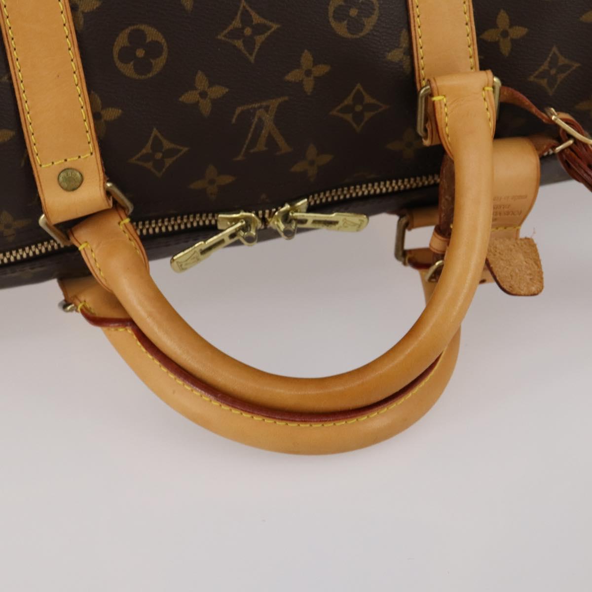 LOUIS VUITTON Monogram Keepall Bandouliere 60 Boston Bag M41412 LV Auth 186556A