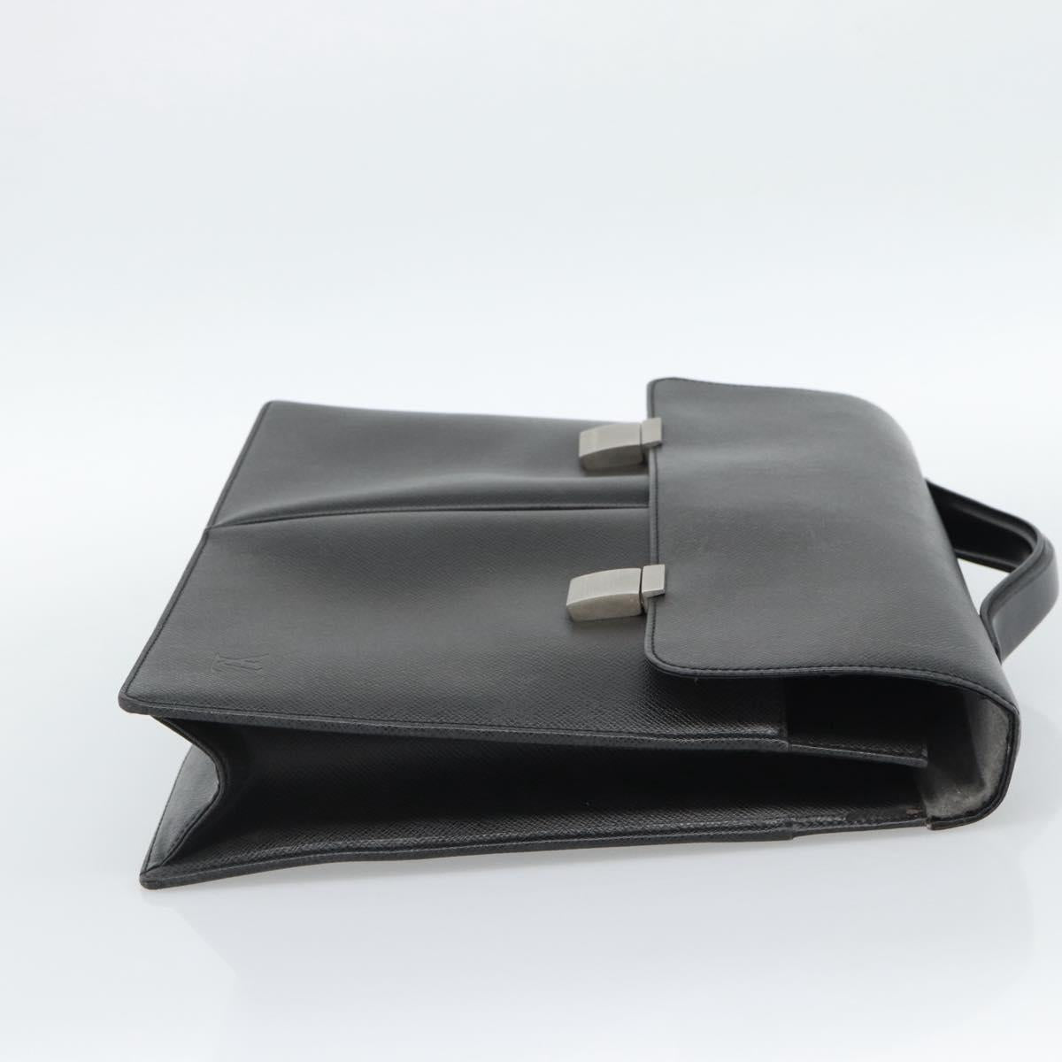LOUIS VUITTON Taiga Serviette Kazan Business Bag Ardoise M30802 LV Auth 186558