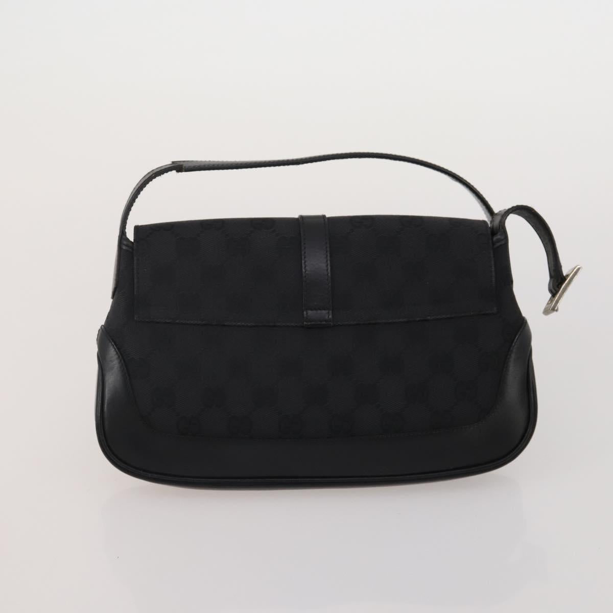 GUCCI GG Canvas GG Supreme Web Sherry Line Bag PVC 3 Set Beige Black Auth 186560