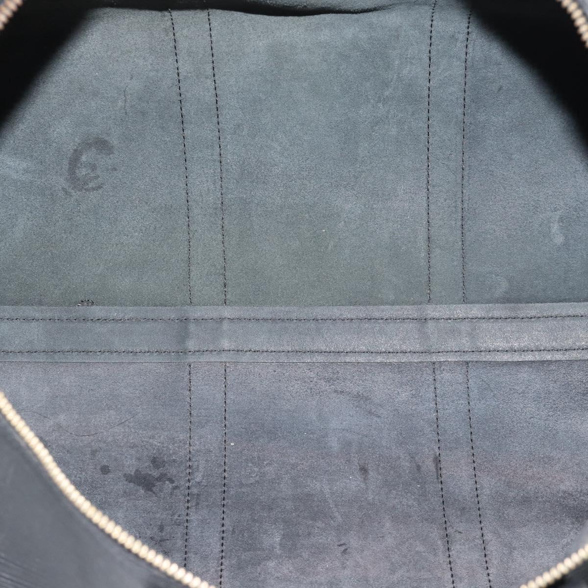 LOUIS VUITTON Epi Keepall 50 Boston Bag Black M42962 LV Auth 186562