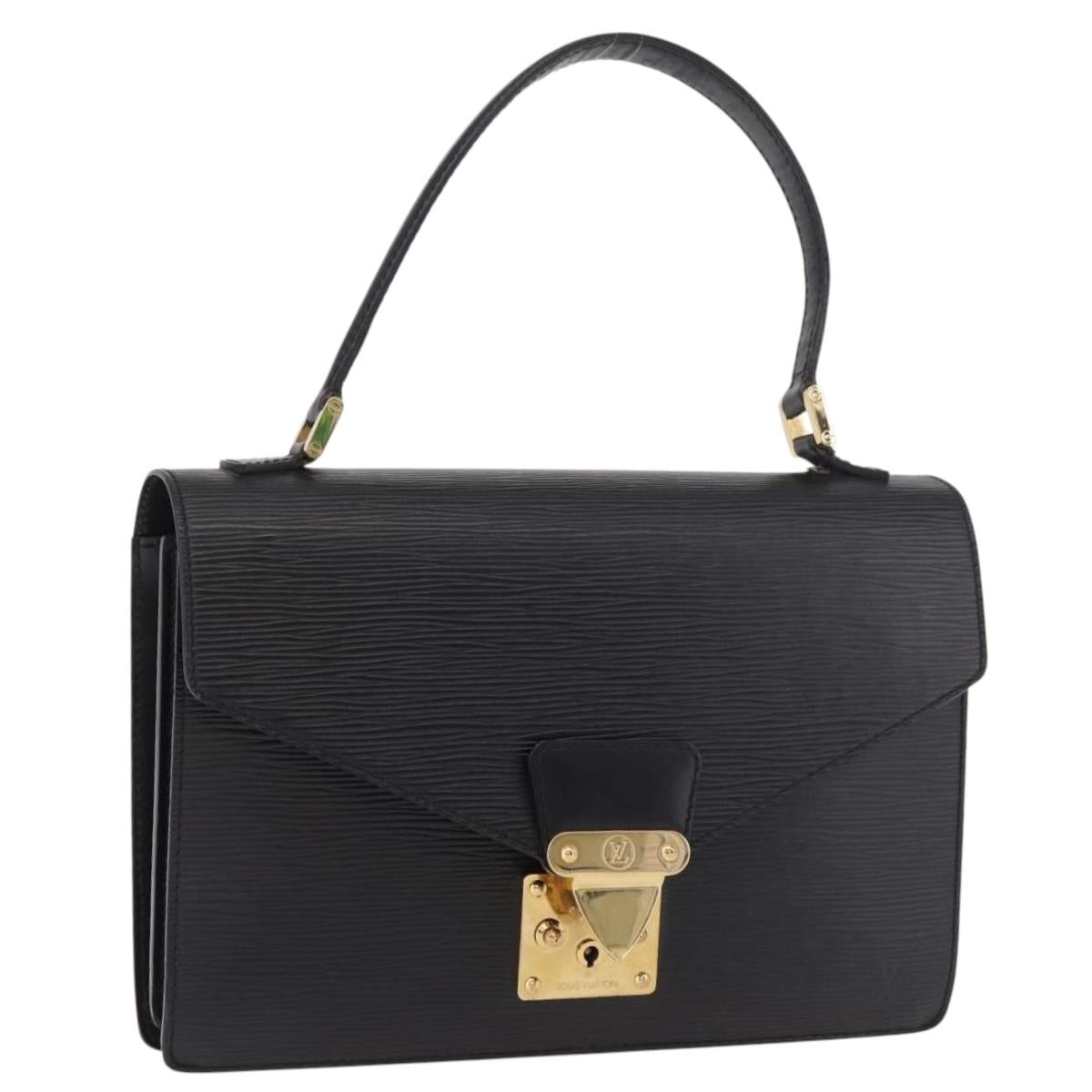 LOUIS VUITTON Epi Concorde Hand Bag Black M52132 LV Auth 186573