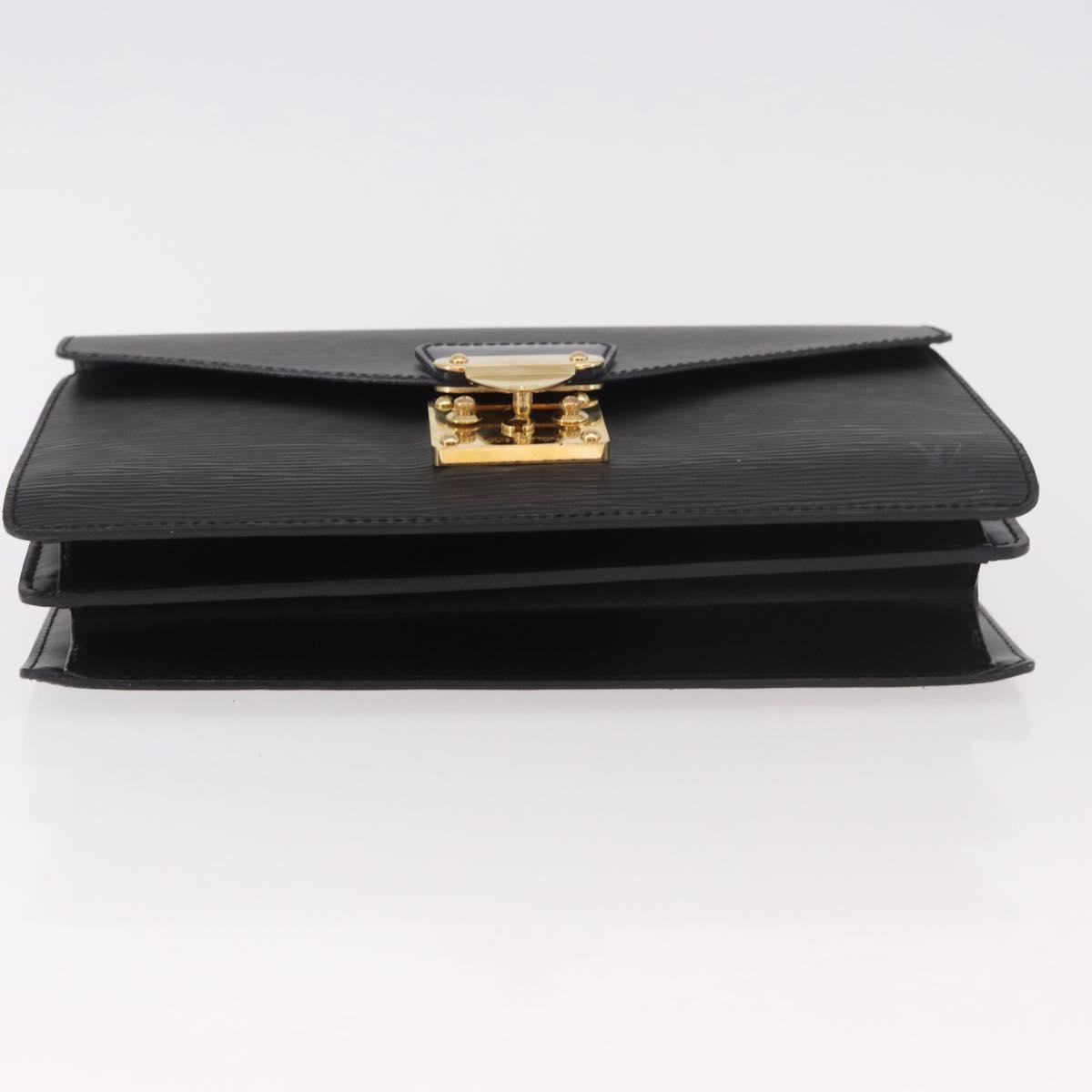 LOUIS VUITTON Epi Concorde Hand Bag Black M52132 LV Auth 186573
