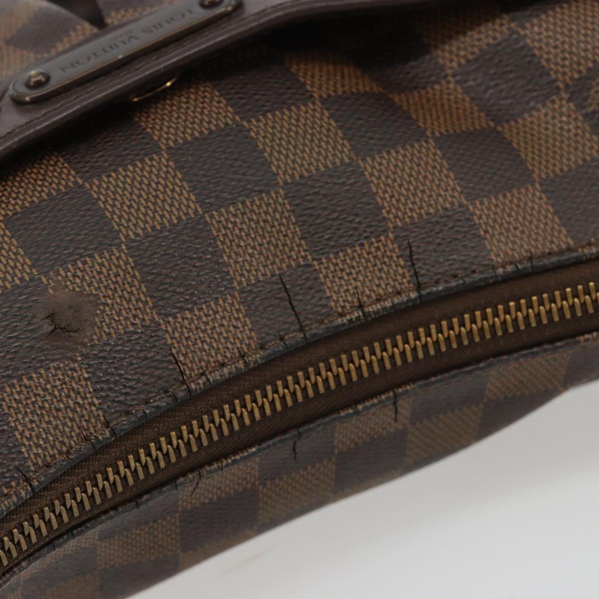 LOUIS VUITTON Damier Ebene Bloomsbury PM Shoulder Bag N42251 LV Auth 186576