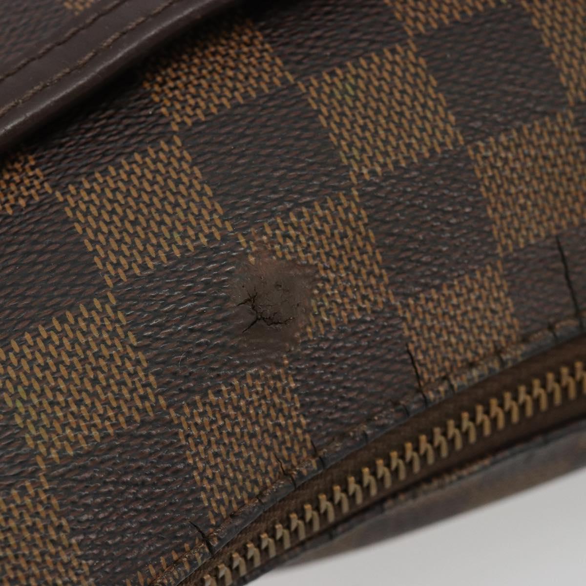 LOUIS VUITTON Damier Ebene Bloomsbury PM Shoulder Bag N42251 LV Auth 186576