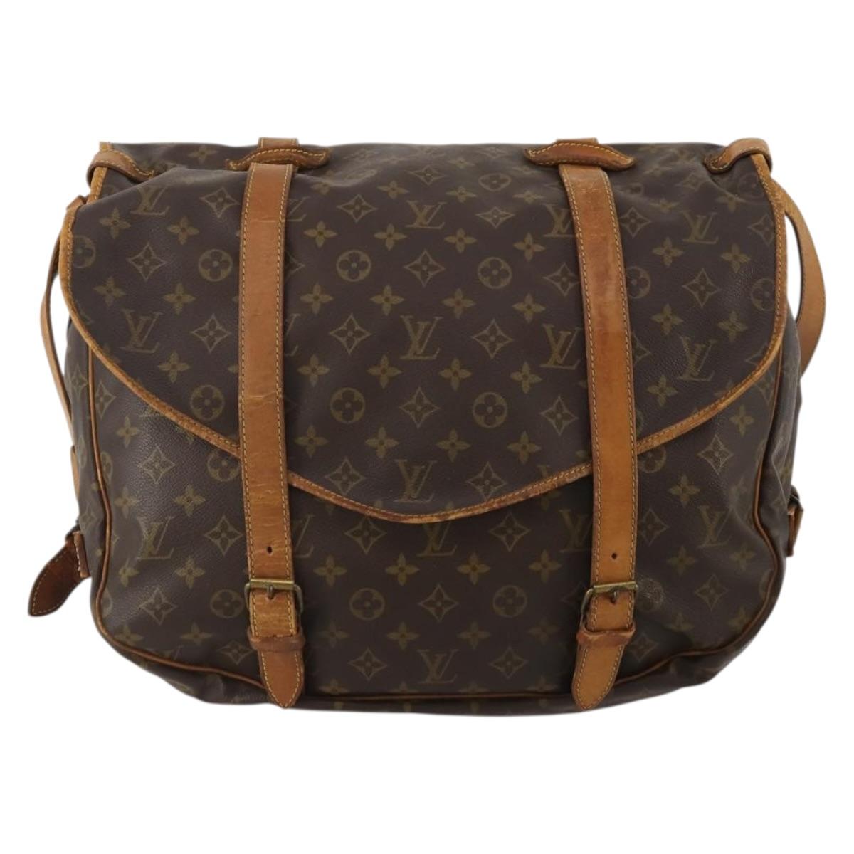 LOUIS VUITTON Monogram Saumur40 Shoulder Bag LV Auth 186579