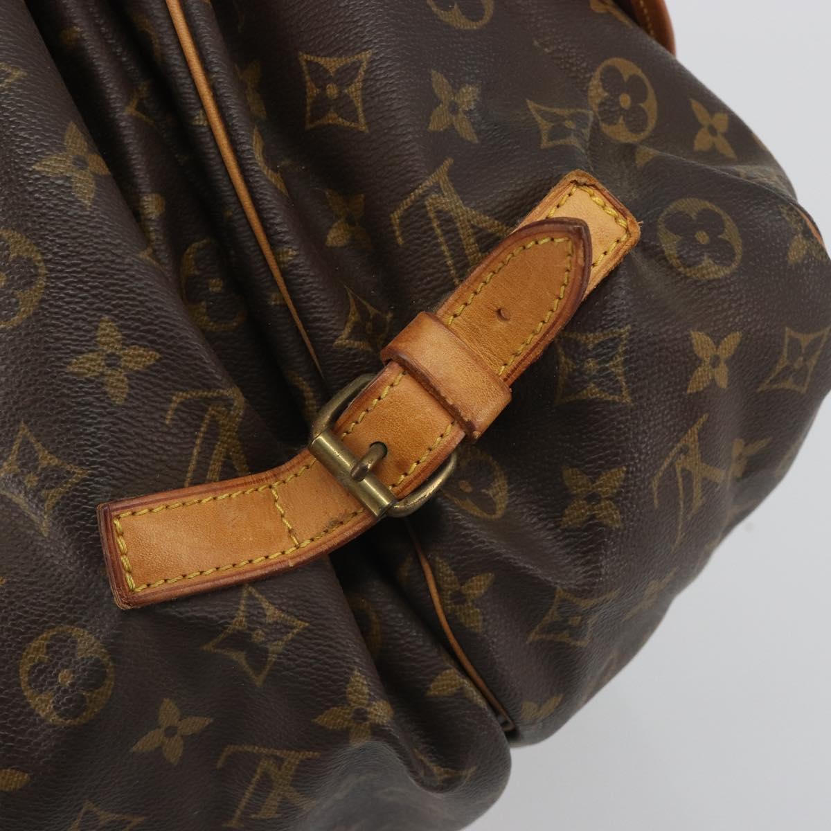 LOUIS VUITTON Monogram Saumur 35 Shoulder Bag M42254 LV Auth 186580