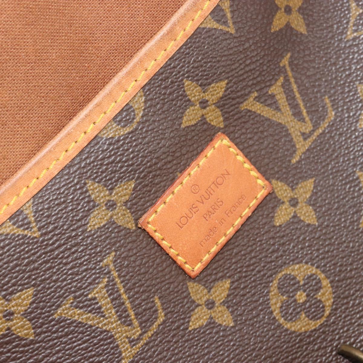 LOUIS VUITTON Monogram Saumur 35 Shoulder Bag M42254 LV Auth 186580