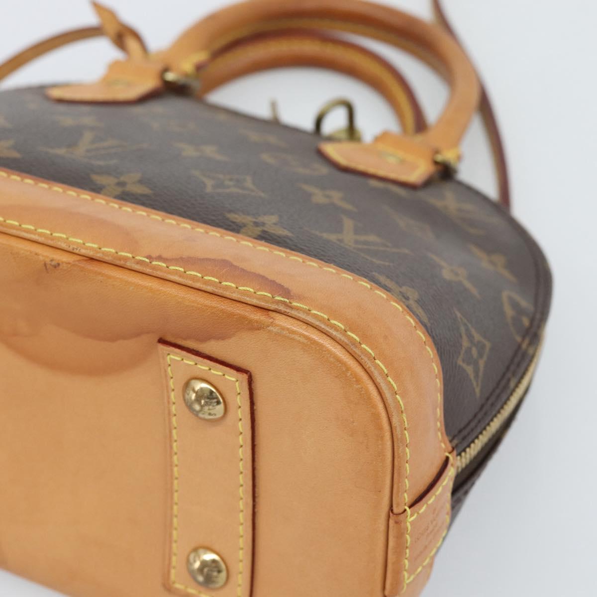 LOUIS VUITTON Monogram Alma BB Hand Bag 2way M53152 LV Auth 186581A
