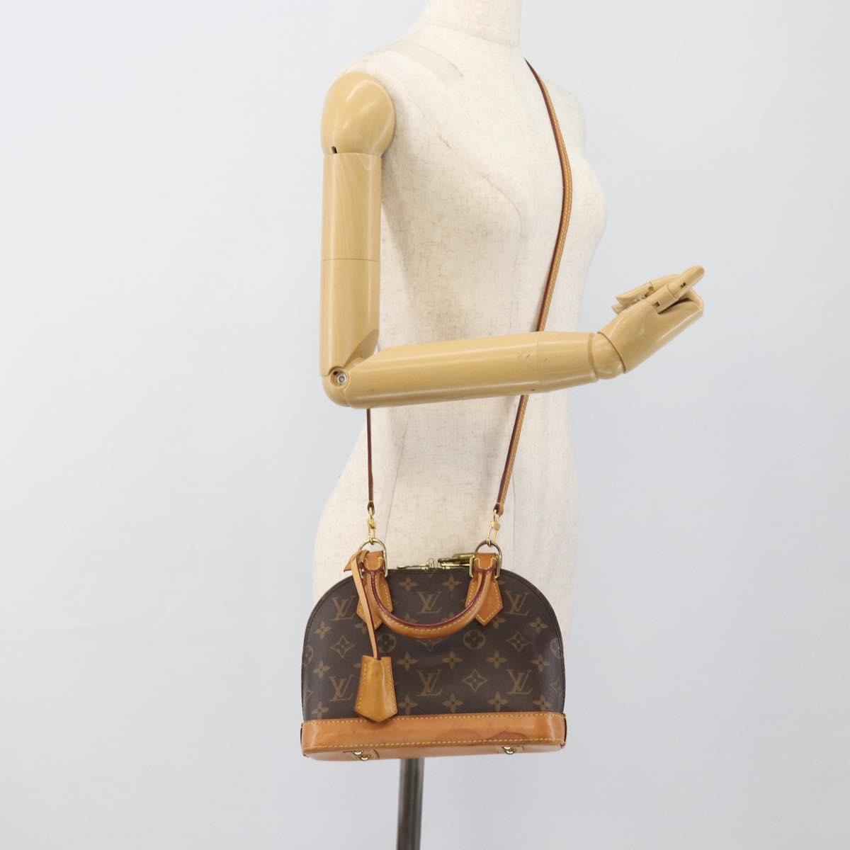 LOUIS VUITTON Monogram Alma BB Hand Bag 2way M53152 LV Auth 186581A