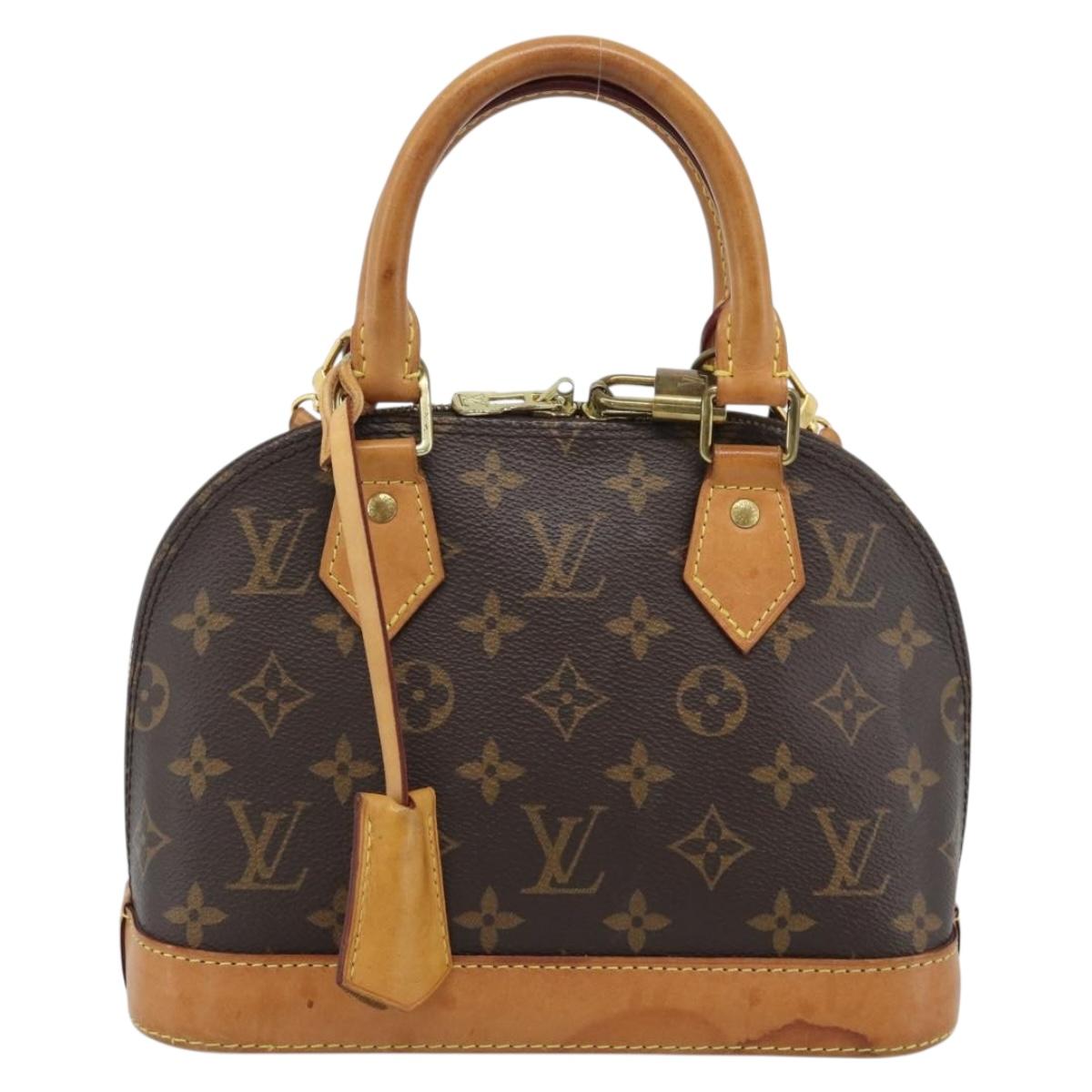 LOUIS VUITTON Monogram Alma BB Hand Bag 2way M53152 LV Auth 186581A