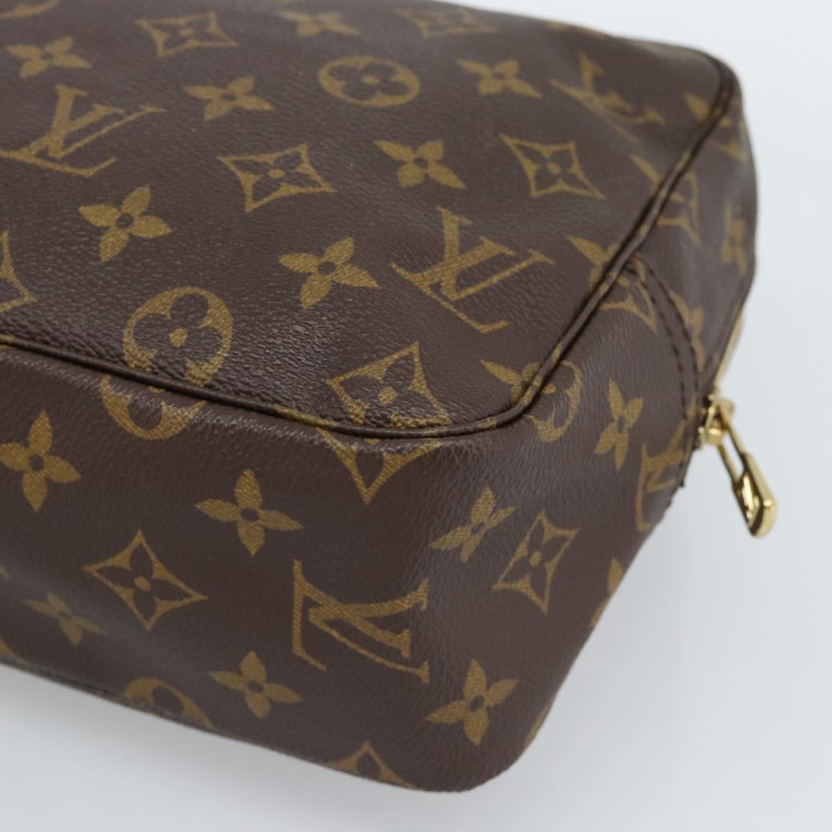 LOUIS VUITTON Monogram Trousse Toilette 28 Clutch Bag M47522 LV Auth 186583A