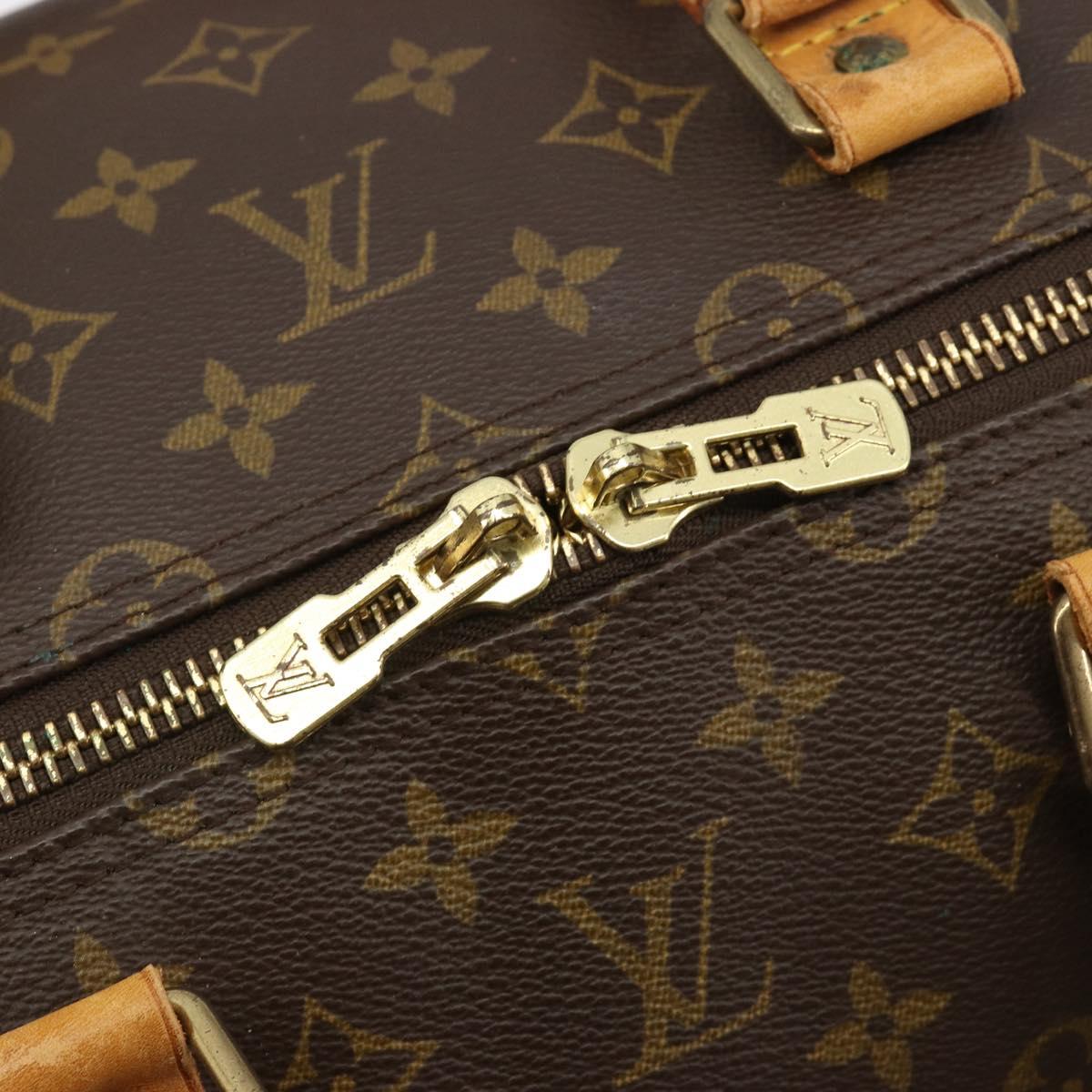LOUIS VUITTON Monogram Keepall 55 Boston Bag M41424 LV Auth 186586