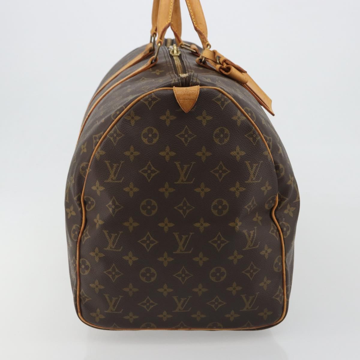 LOUIS VUITTON Monogram Keepall 55 Boston Bag M41424 LV Auth 186586