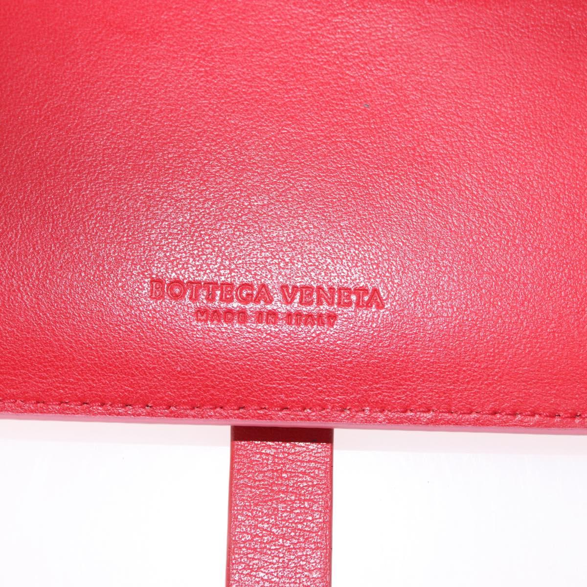 BOTTEGA VENETA INTRECCIATO Long Wallet Leather Pink Auth 186599A