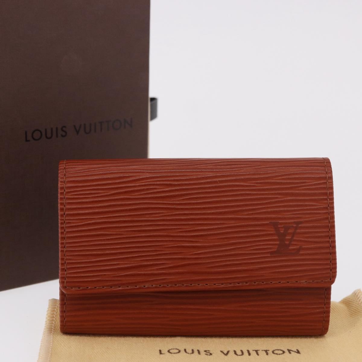 LOUIS VUITTON Epi Multicles 6 Key Case Brown M63813 LV Auth 186605A