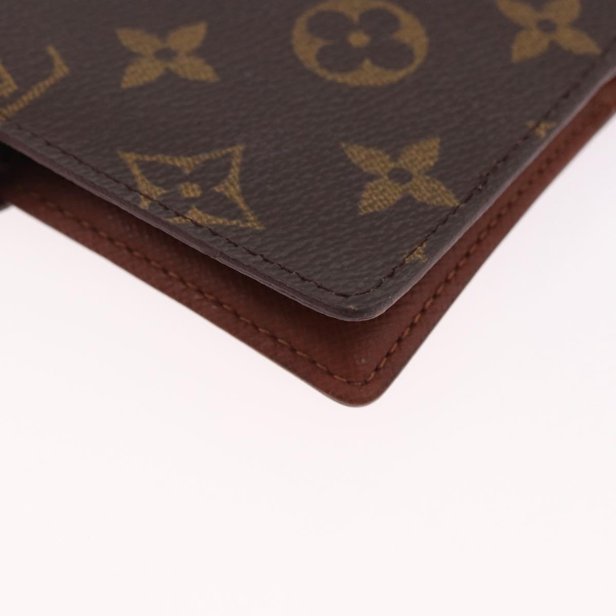 LOUIS VUITTON Monogram Agenda PM Day Planner Cover R20005 LV Auth 186606A