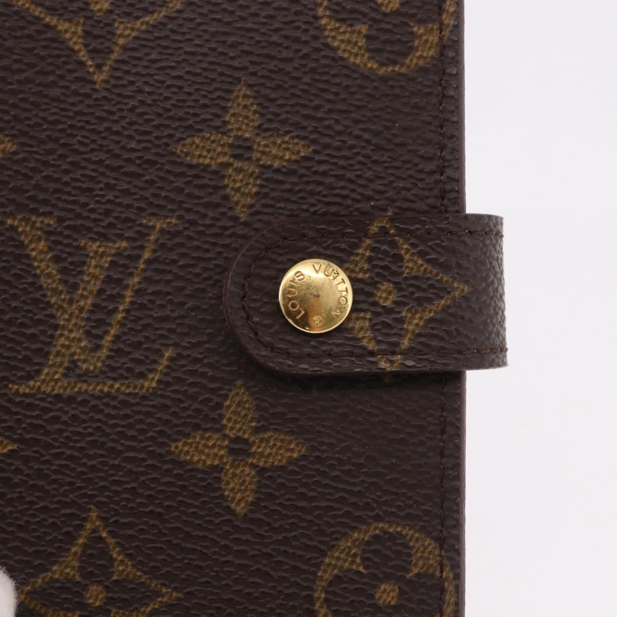 LOUIS VUITTON Monogram Agenda PM Day Planner Cover R20005 LV Auth 186606A