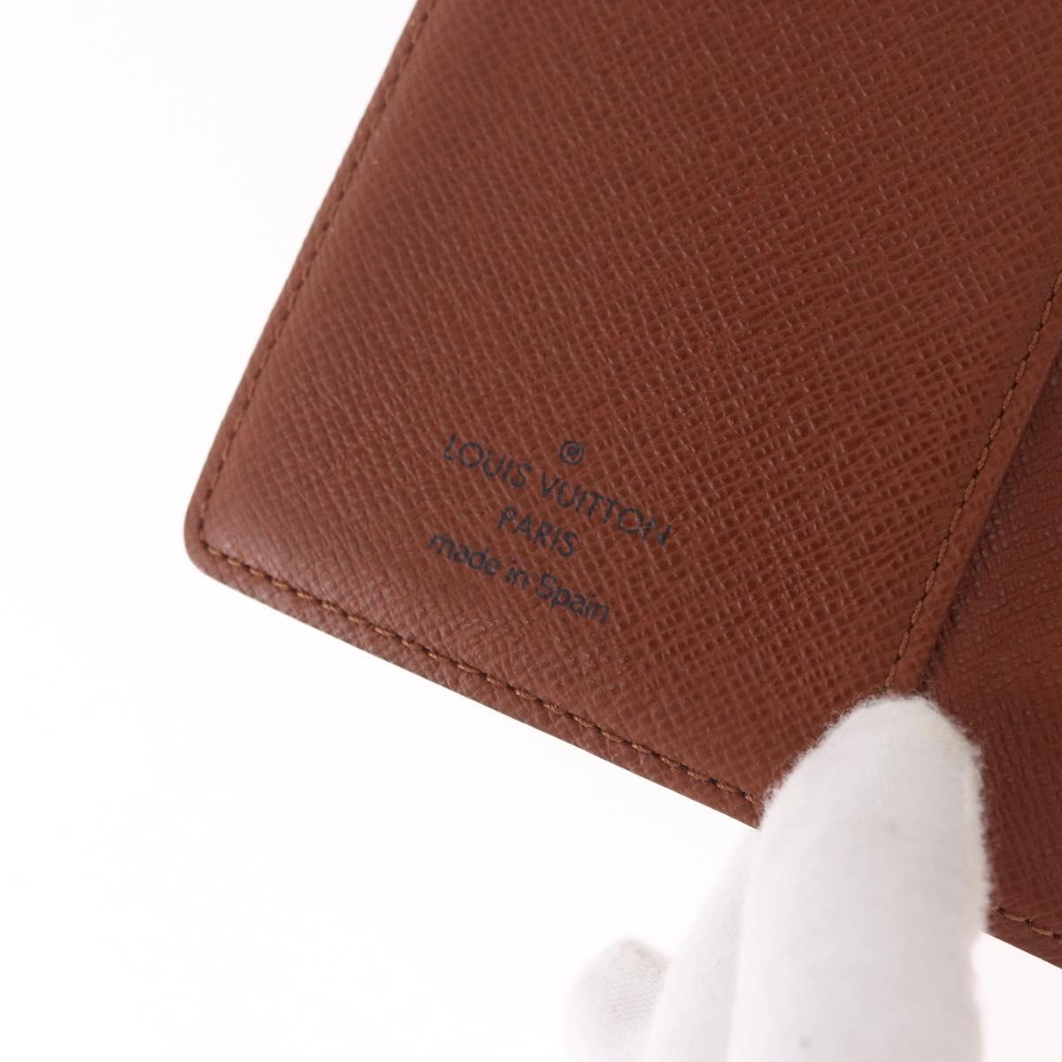 LOUIS VUITTON Monogram Agenda PM Day Planner Cover R20005 LV Auth 186606A