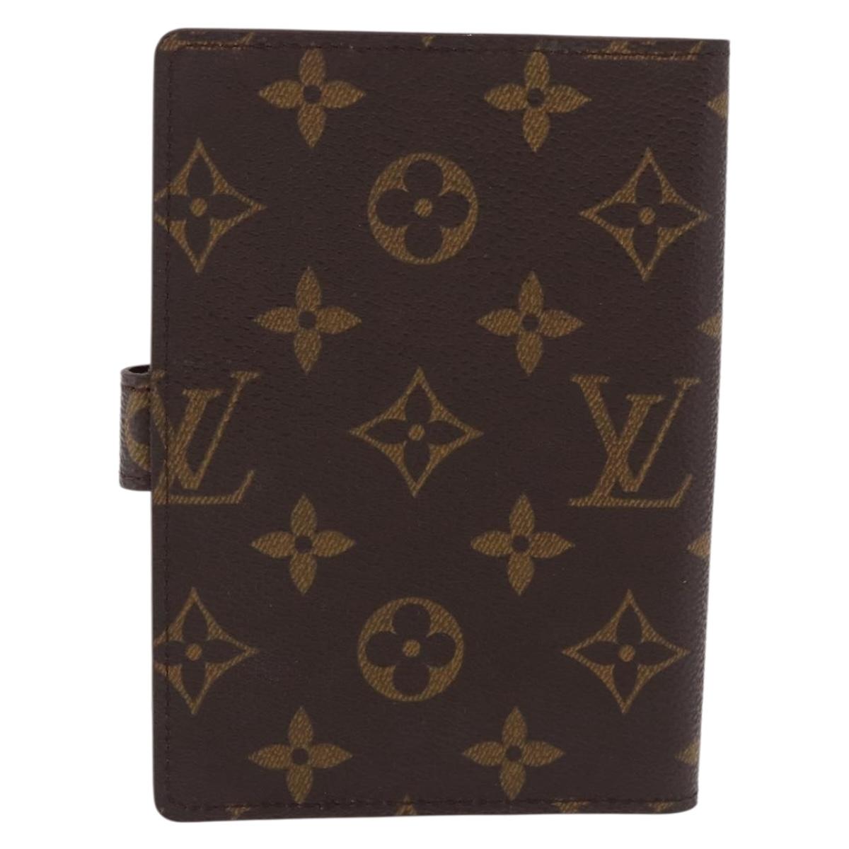 LOUIS VUITTON Monogram Agenda PM Day Planner Cover R20005 LV Auth 186606A