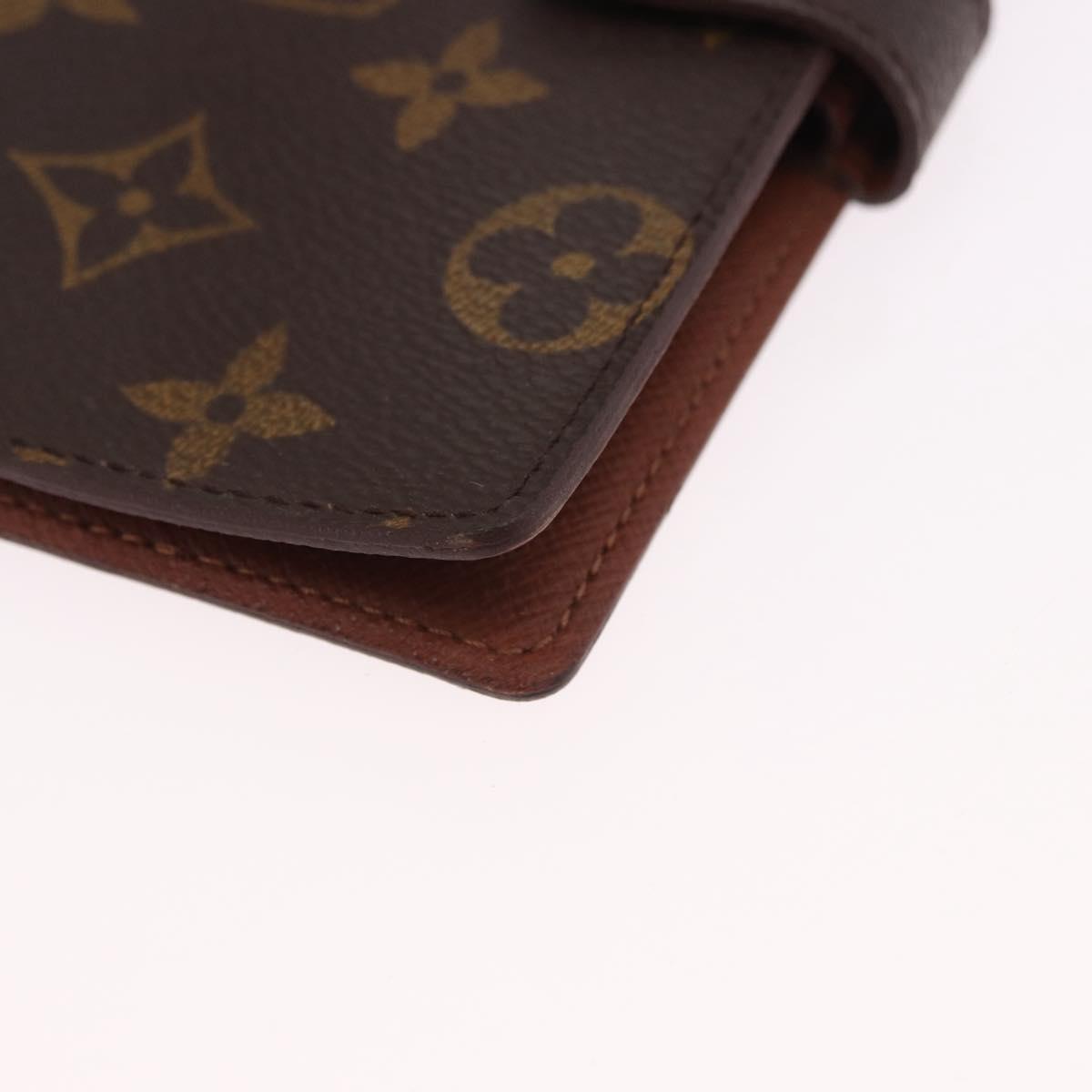 LOUIS VUITTON Monogram Agenda PM Day Planner Cover R20005 LV Auth 186606A