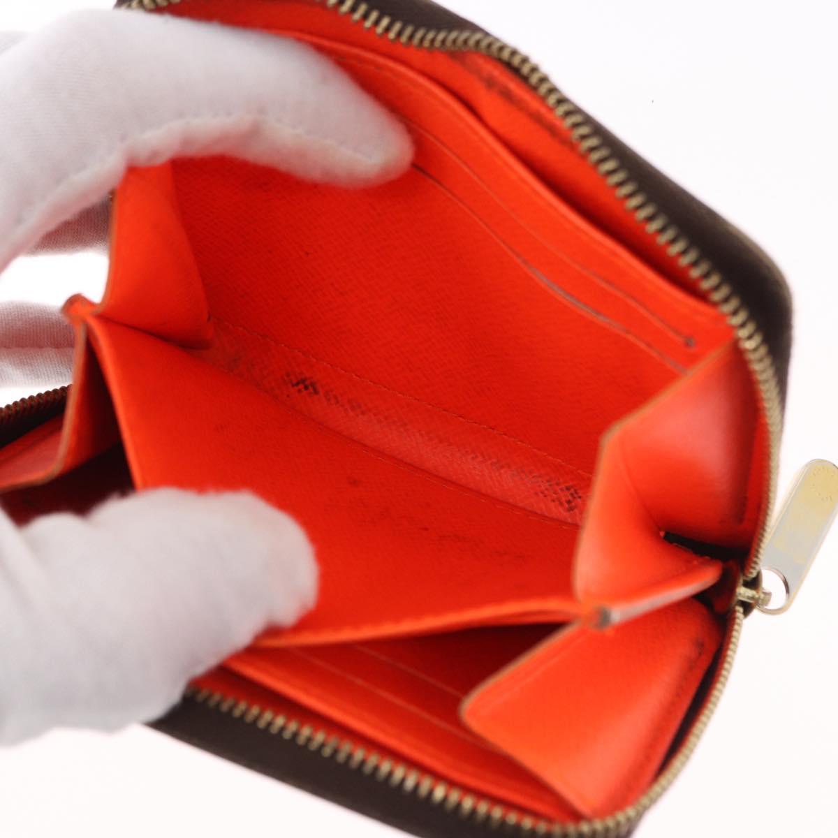 LOUIS VUITTON Monogram Graffiti Zippy Coin Purse Orange M93708 LV Auth 186607