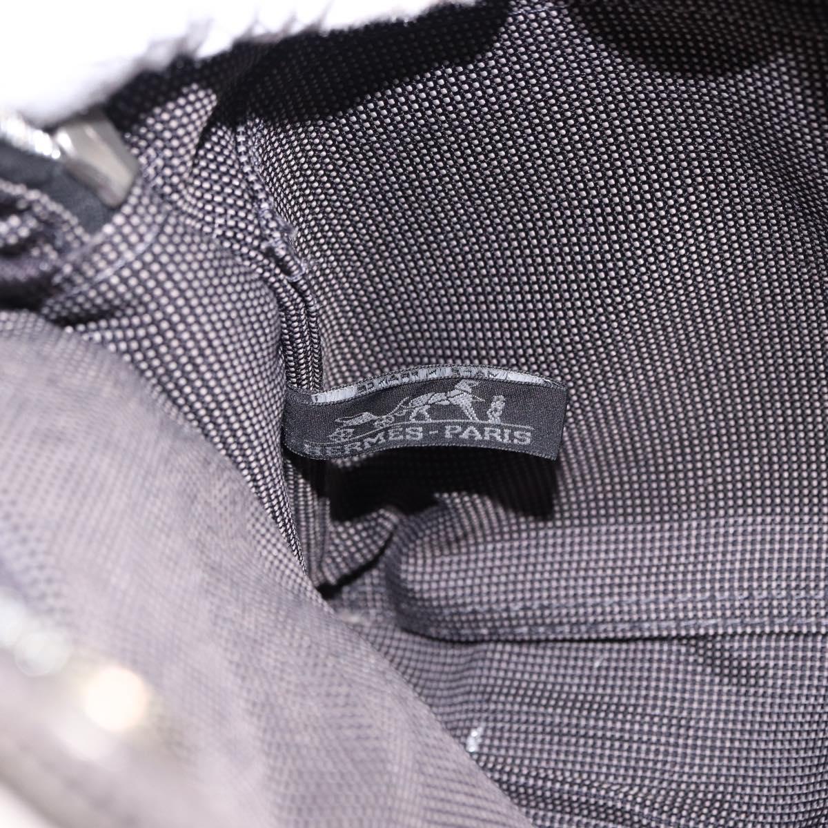 HERMES Her Line A Dos PM Backpack Canvas Gray Silver Auth 186618A