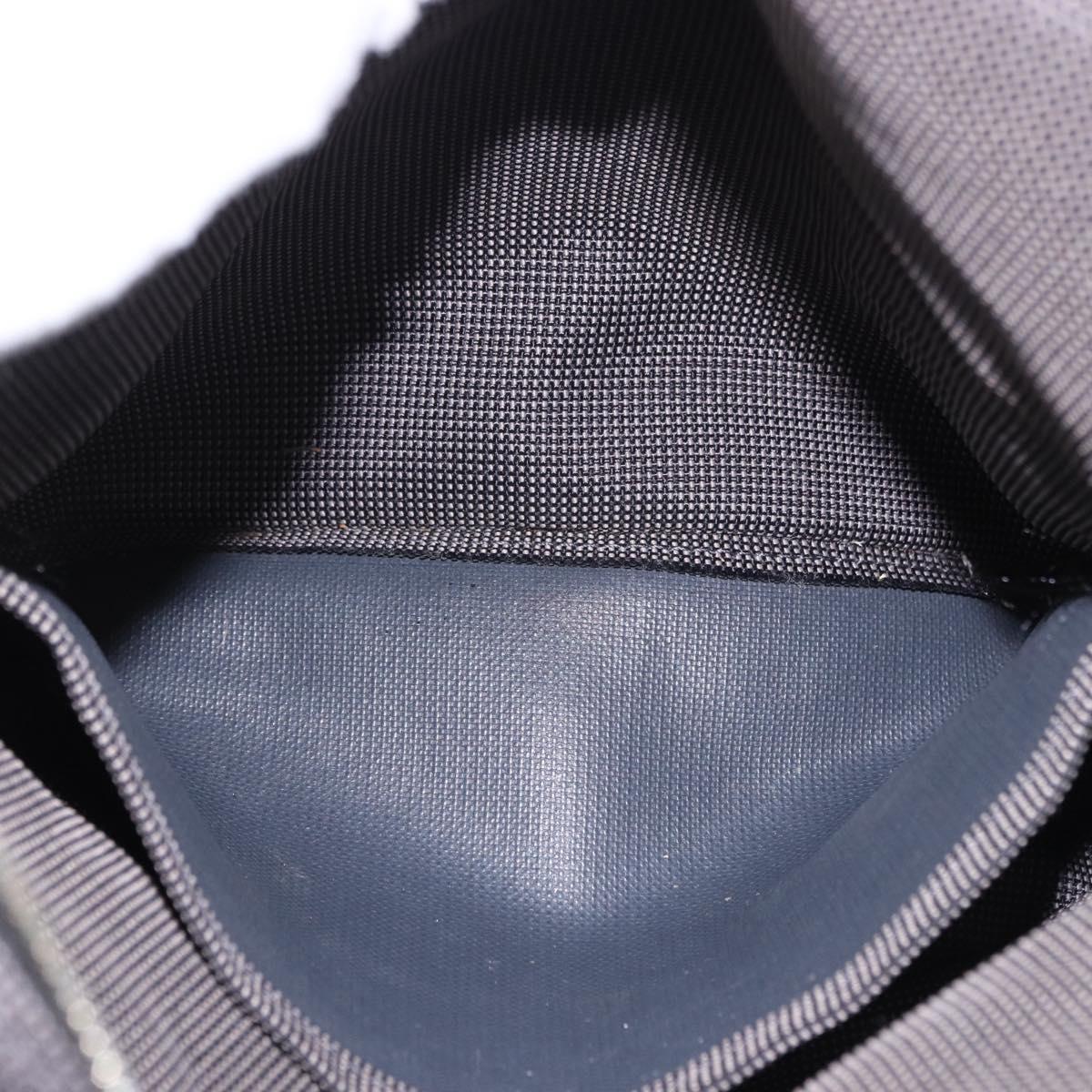 HERMES Her Line A Dos PM Backpack Canvas Gray Silver Auth 186618A