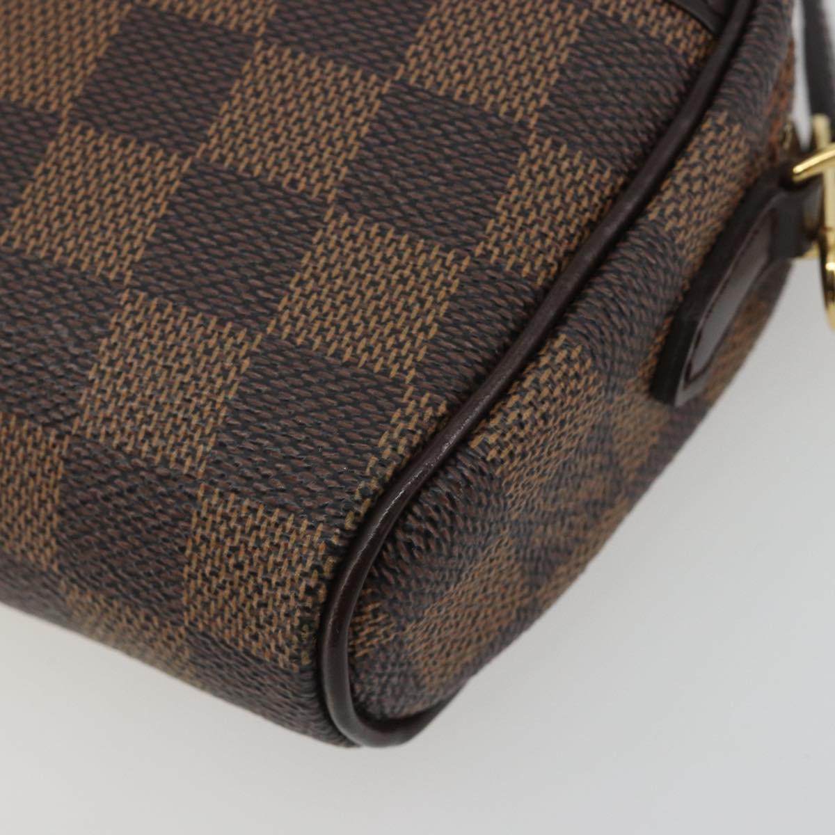 LOUIS VUITTON Damier Ebene Pochette Ipanema Shoulder Bag N51296 LV Auth 186622A