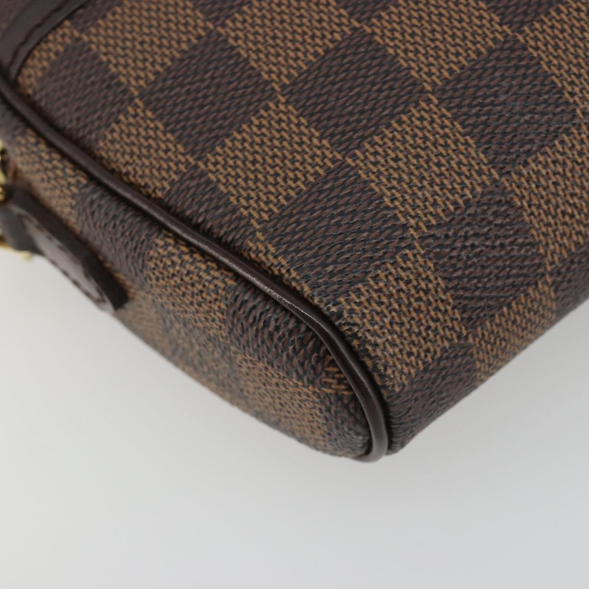 LOUIS VUITTON Damier Ebene Pochette Ipanema Shoulder Bag N51296 LV Auth 186622A