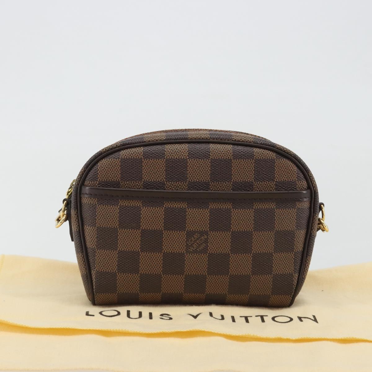 LOUIS VUITTON Damier Ebene Pochette Ipanema Shoulder Bag N51296 LV Auth 186622A