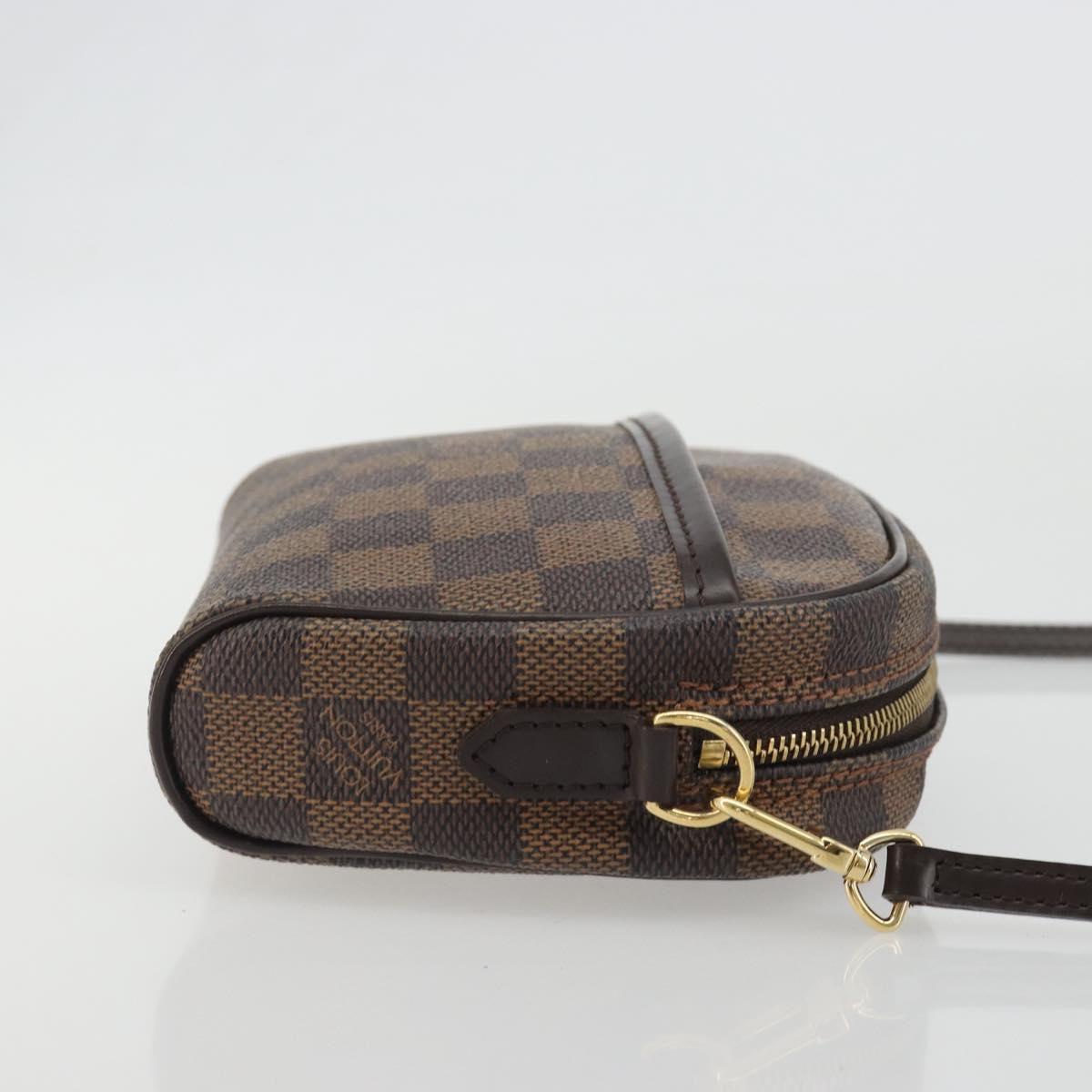 LOUIS VUITTON Damier Ebene Pochette Ipanema Shoulder Bag N51296 LV Auth 186622A