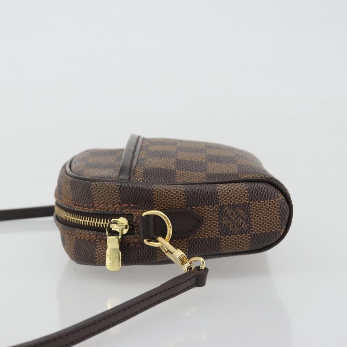 LOUIS VUITTON Damier Ebene Pochette Ipanema Shoulder Bag N51296 LV Auth 186622A