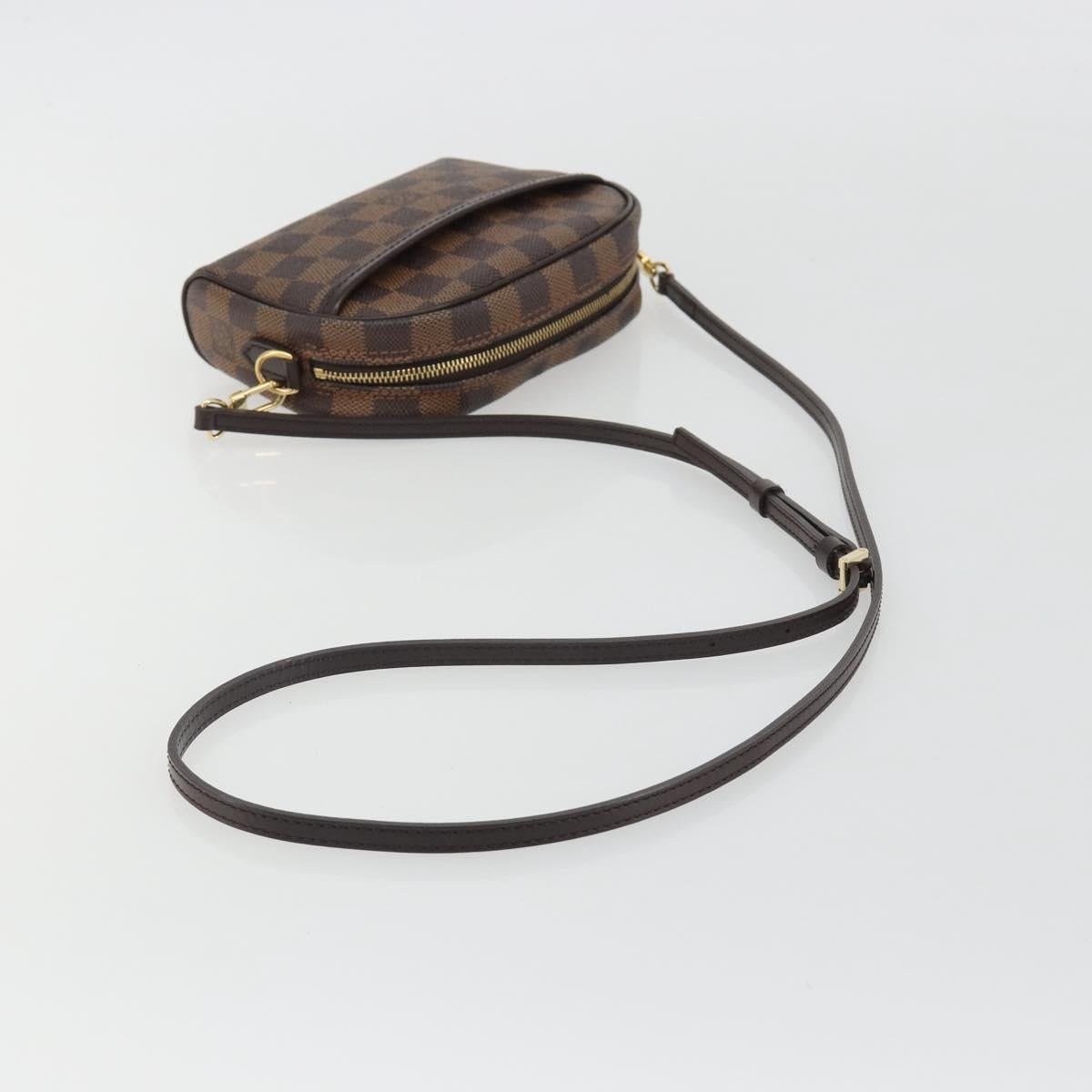 LOUIS VUITTON Damier Ebene Pochette Ipanema Shoulder Bag N51296 LV Auth 186622A